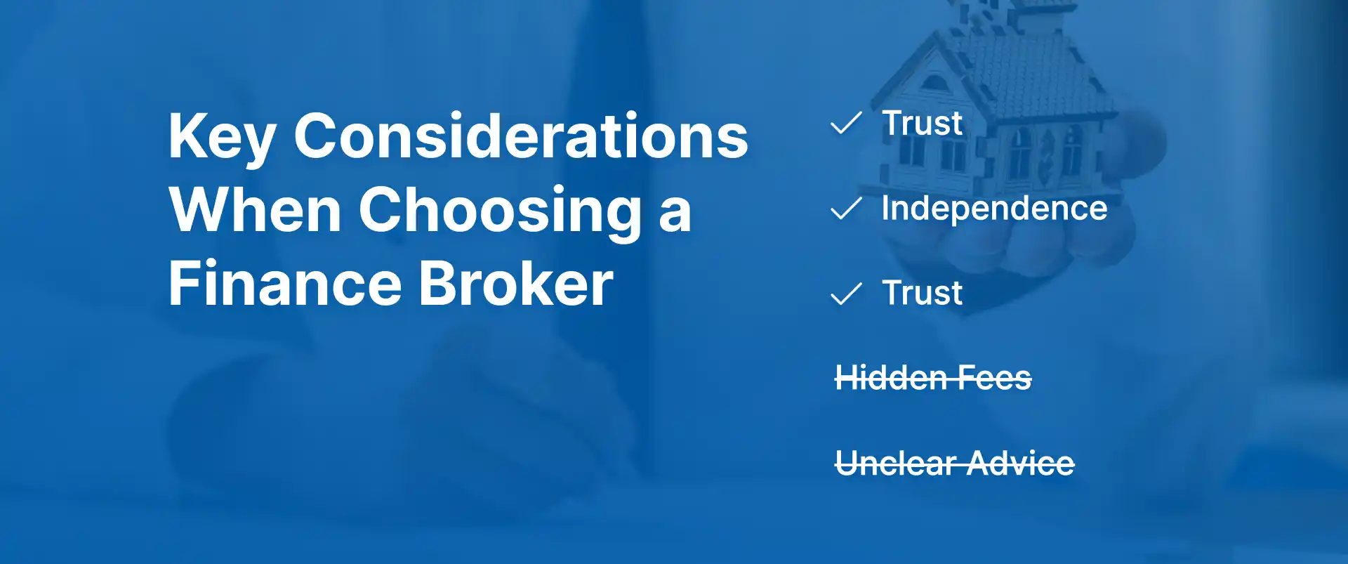 Key Considerations When Choosing a Finance Broker